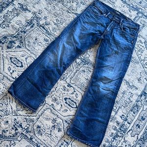 SILVER ZAC Jeans Men's Size 33/32 EMC Denim Embroidered Mid Rise Blue